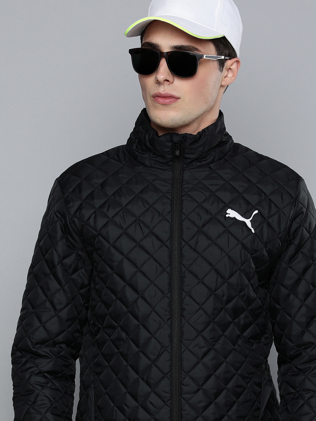 

Puma Men Black Lightweight Slim Fit Quilted Jacket