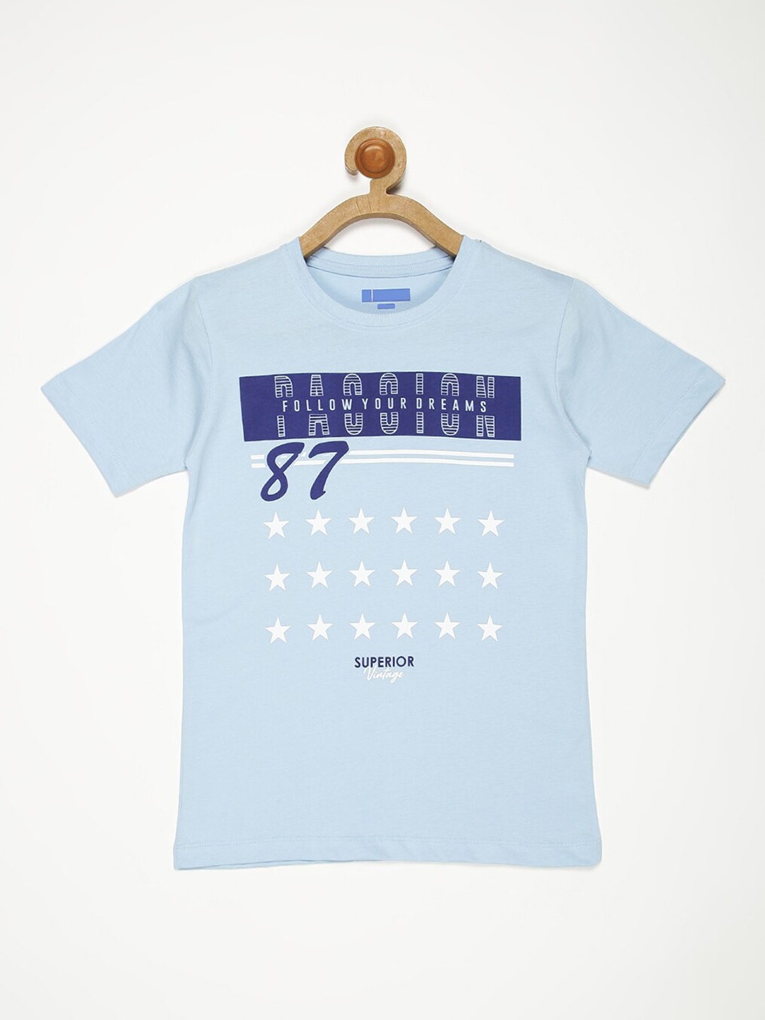 

V2 Value & Variety Boys Blue Printed T-shirt