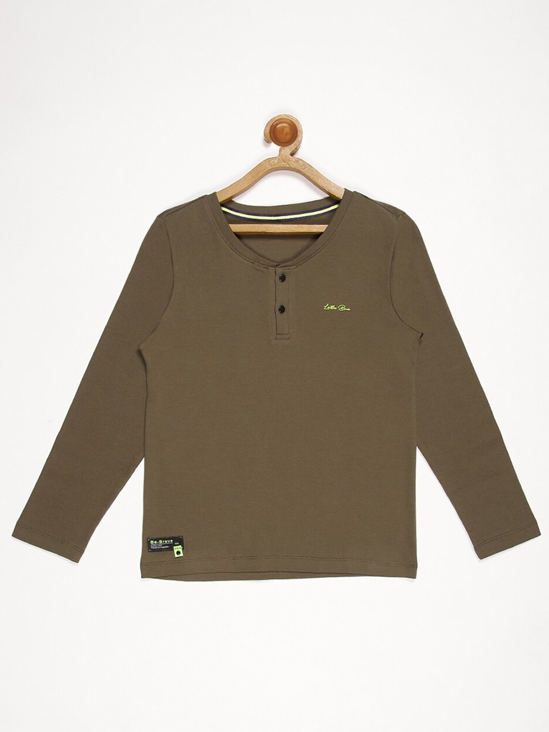 

V2 Value & Variety Boys Green Mandarin Collar T-shirt