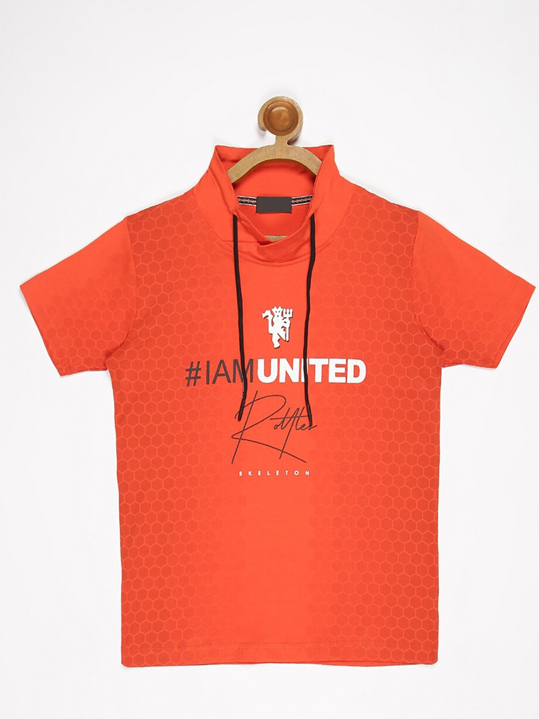 

V2 Value & Variety Boys Orange Typography Printed Cotton T-shirt
