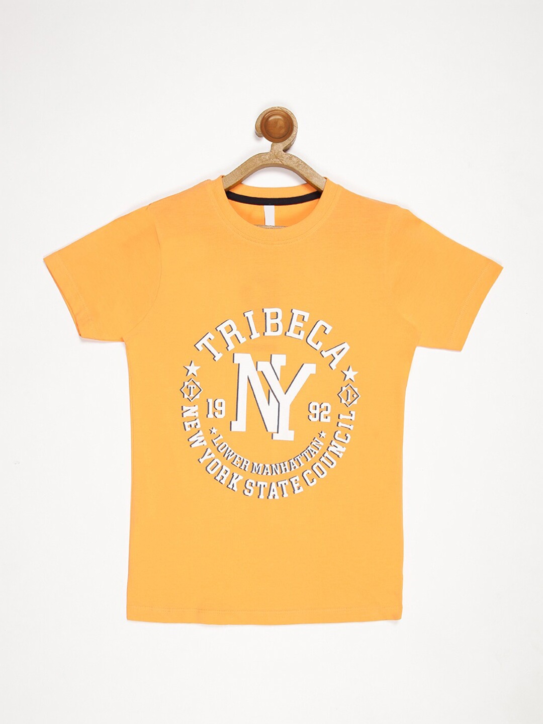 

V2 Value & Variety Boys Orange Printed T-shirt