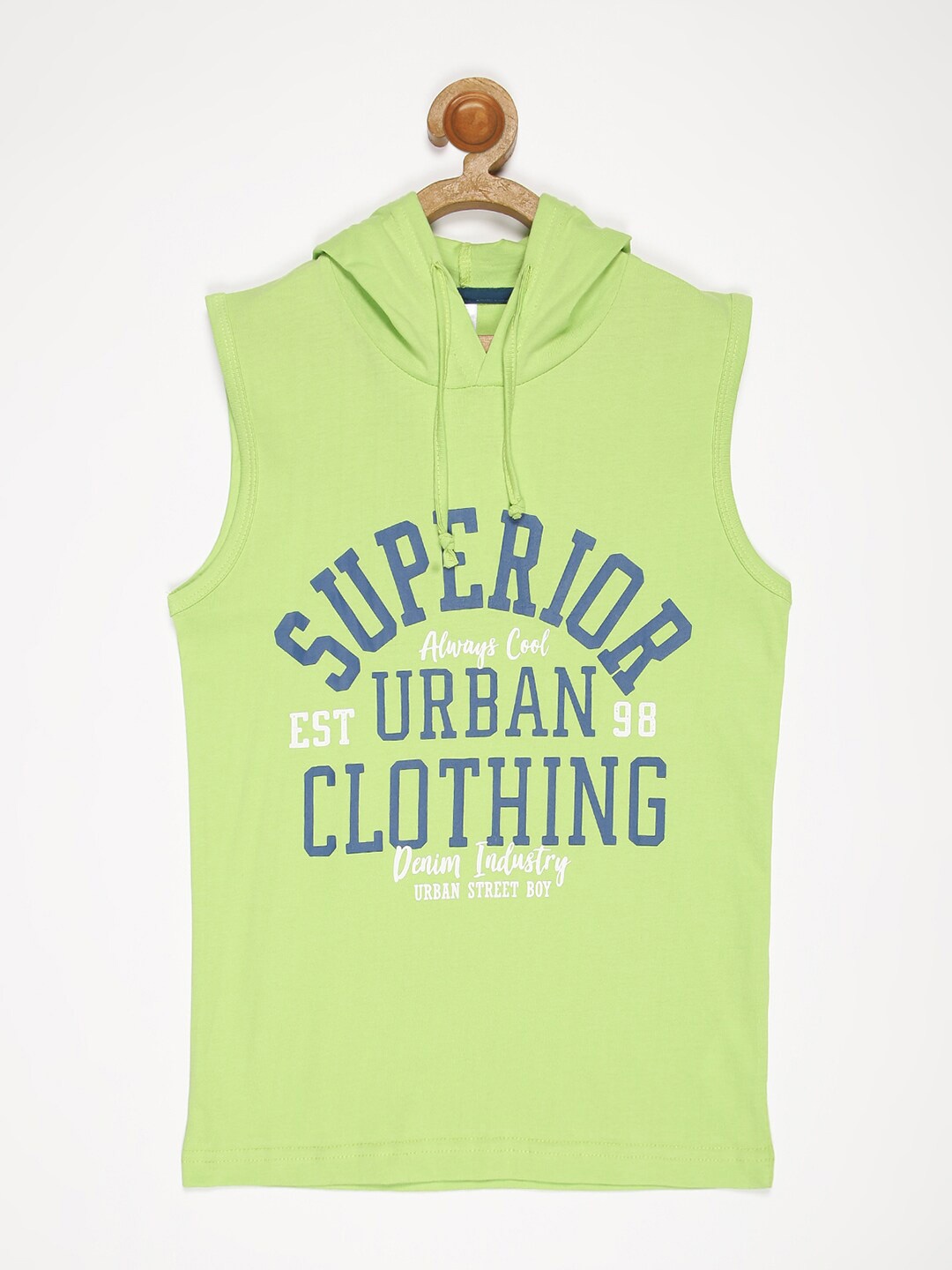 

V2 Value & Variety Boys Green Typography Printed T-shirt
