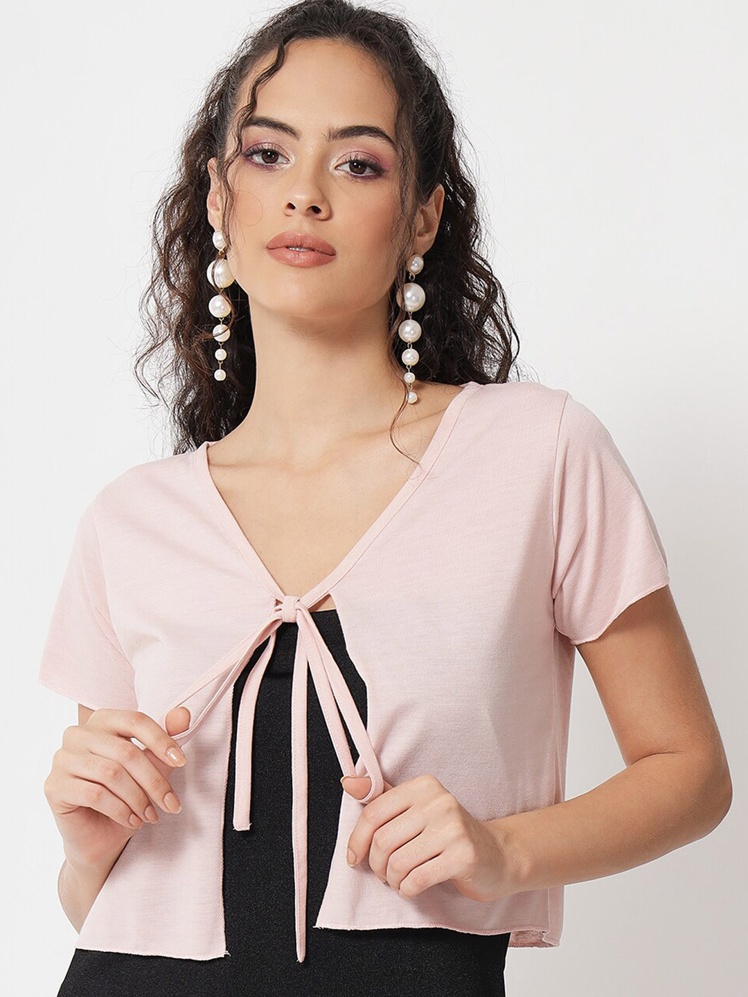 

Trend Arrest Women Pink Crop Shrug