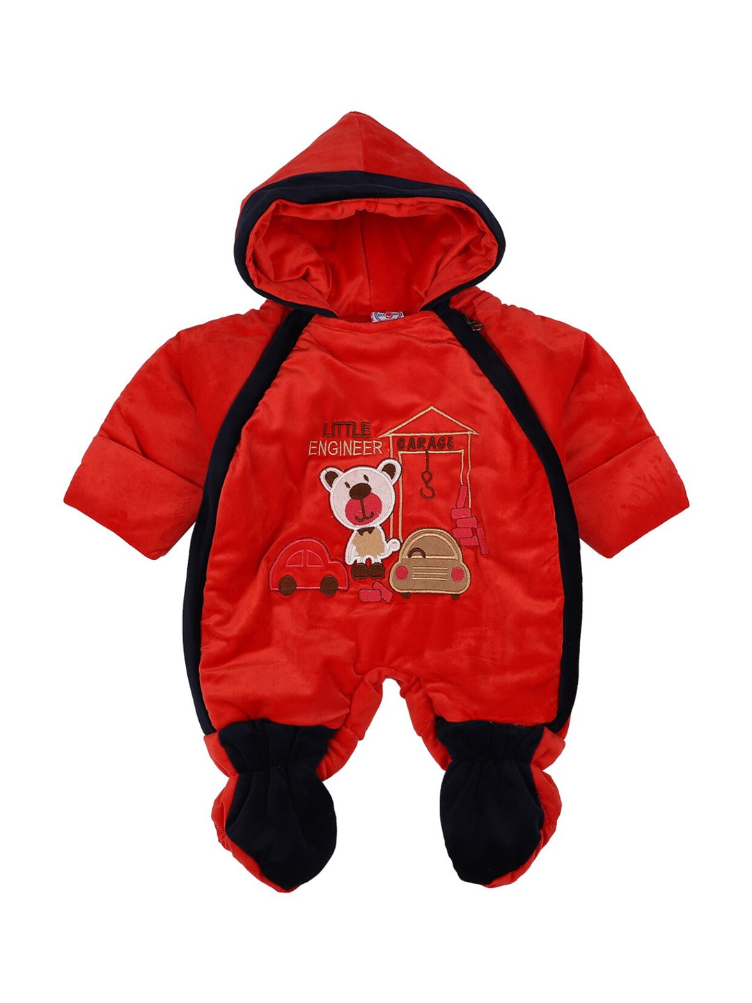 

V-Mart Unisex Kids Red Cotton Clothing Set