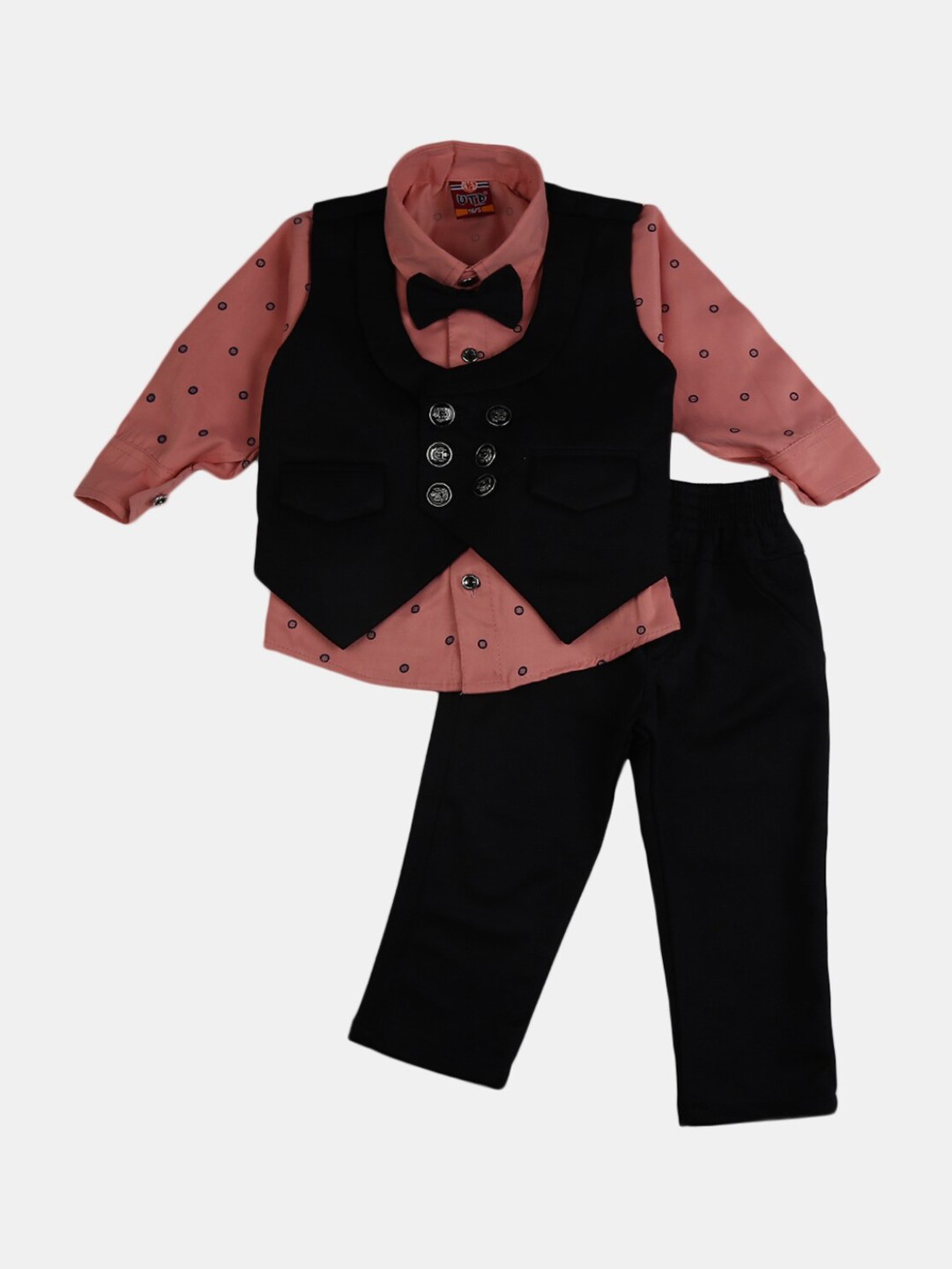 

V-Mart Unisex Kids Navy Blue Cotton Clothing Set