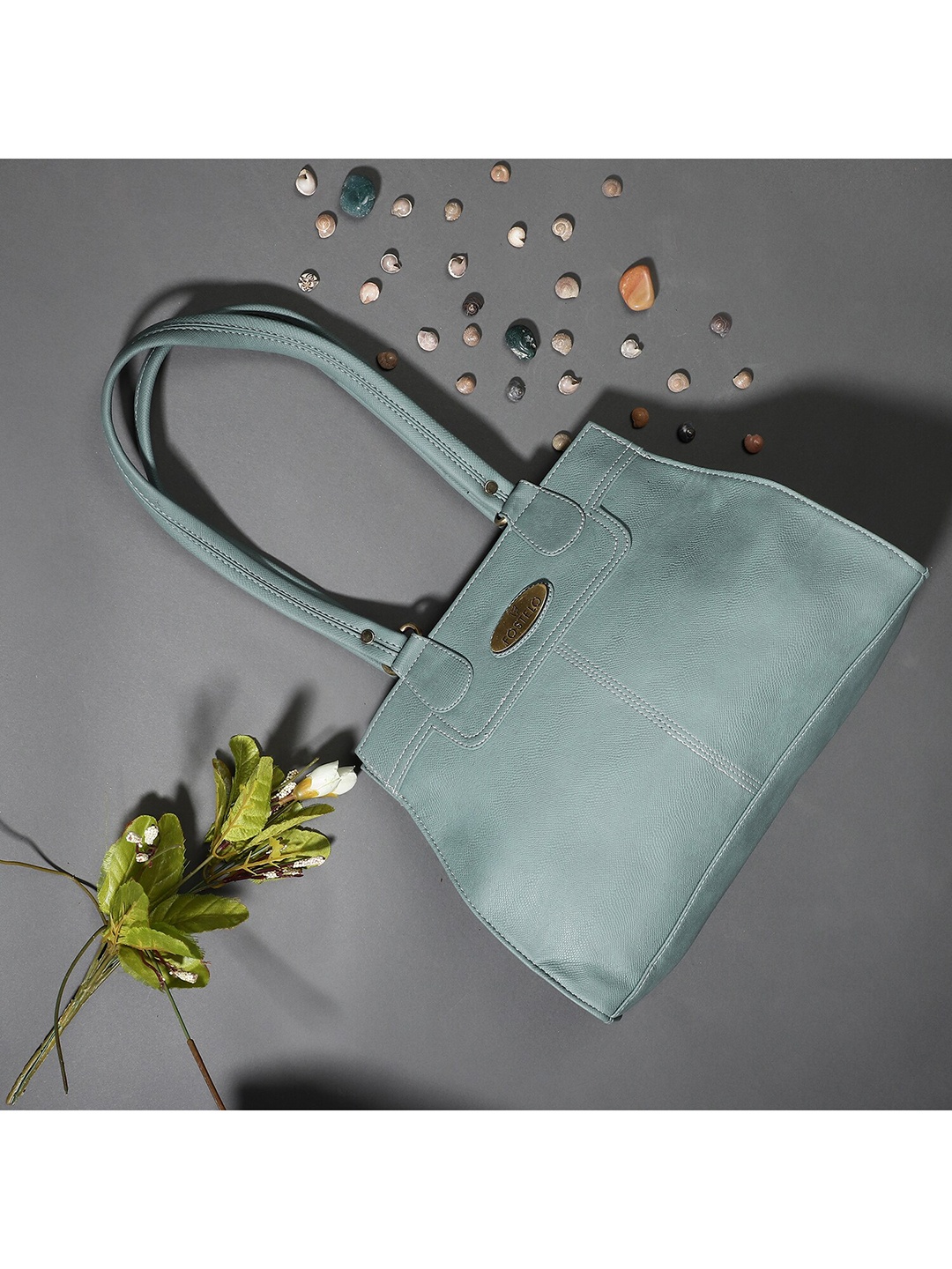 

Fostelo Grey PU Structured Shoulder Bag