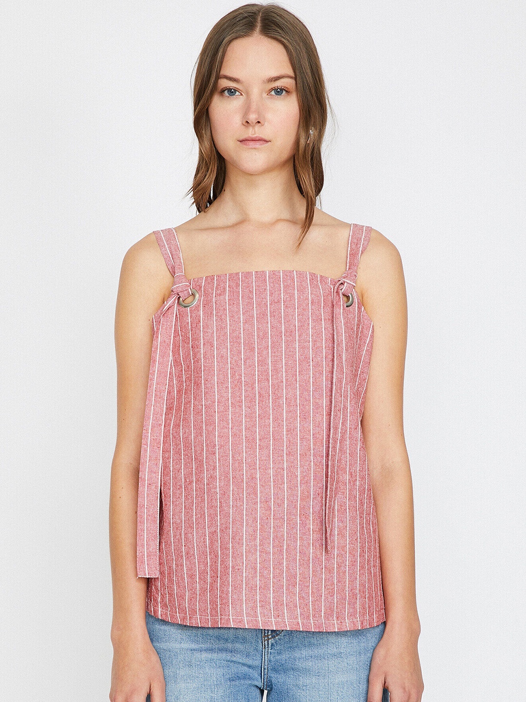 

Koton Red & White Striped Top
