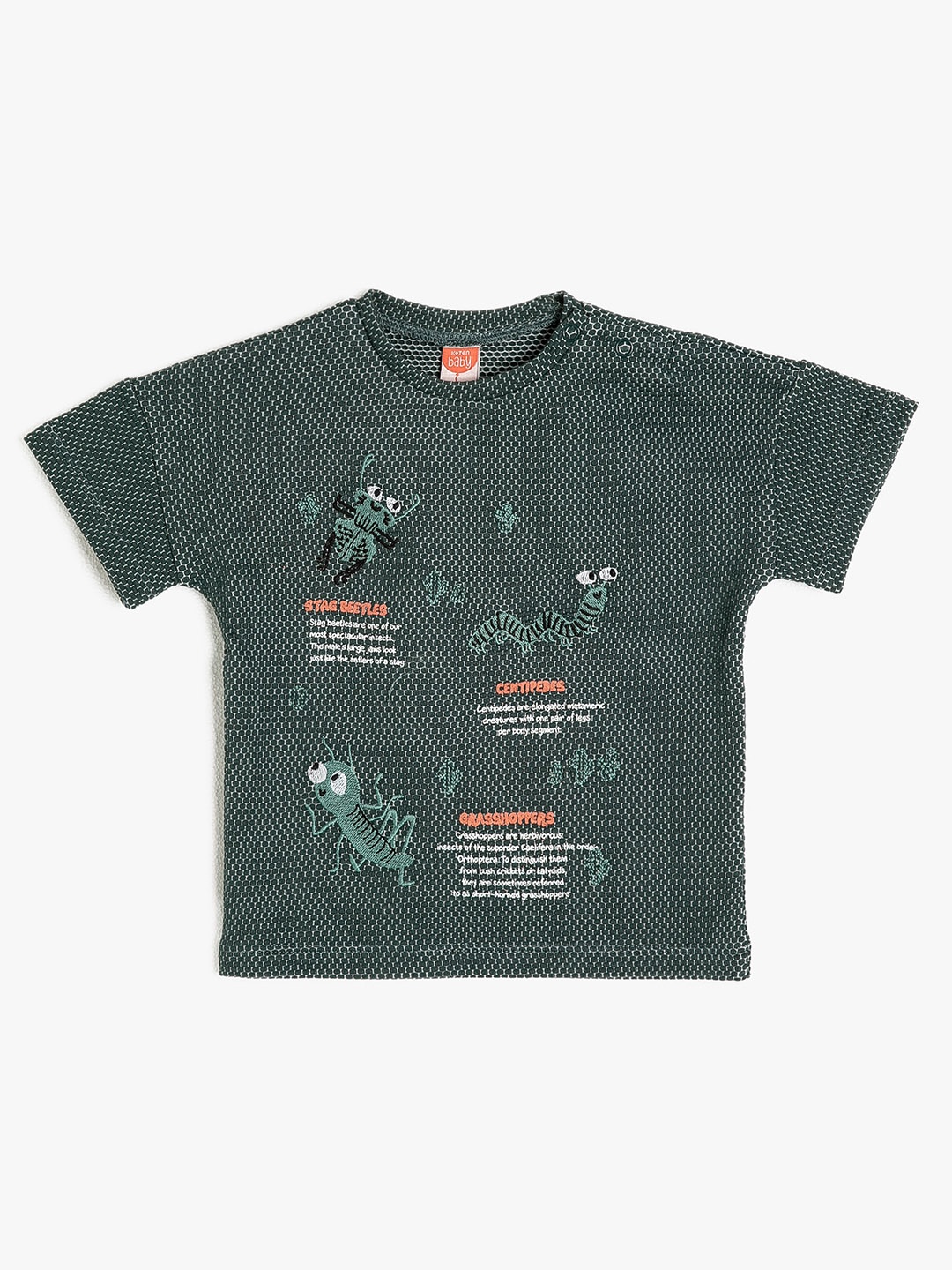 

Koton Boys Green Graphic Printed T-shirt