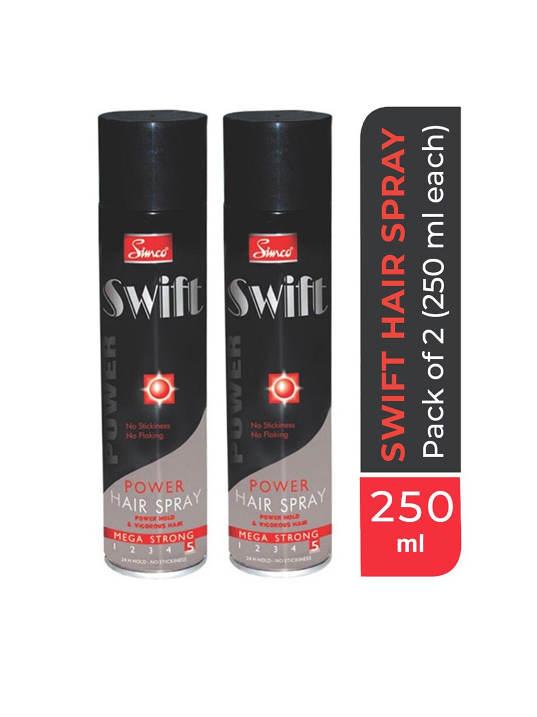 

Simco Pack Of 2 Black Power Hair Spray