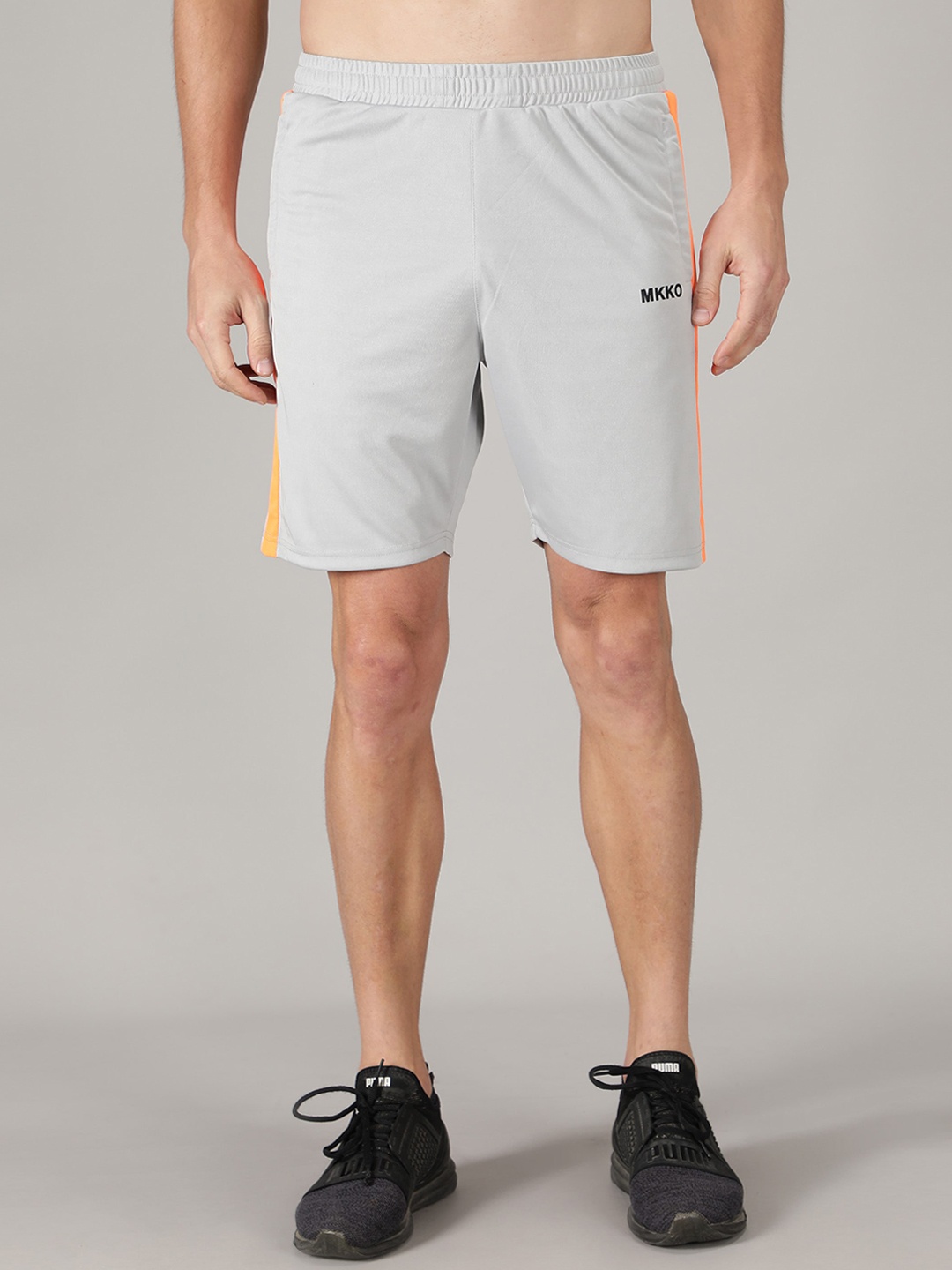 

MKKO Men Grey Training or Gym Sports Shorts