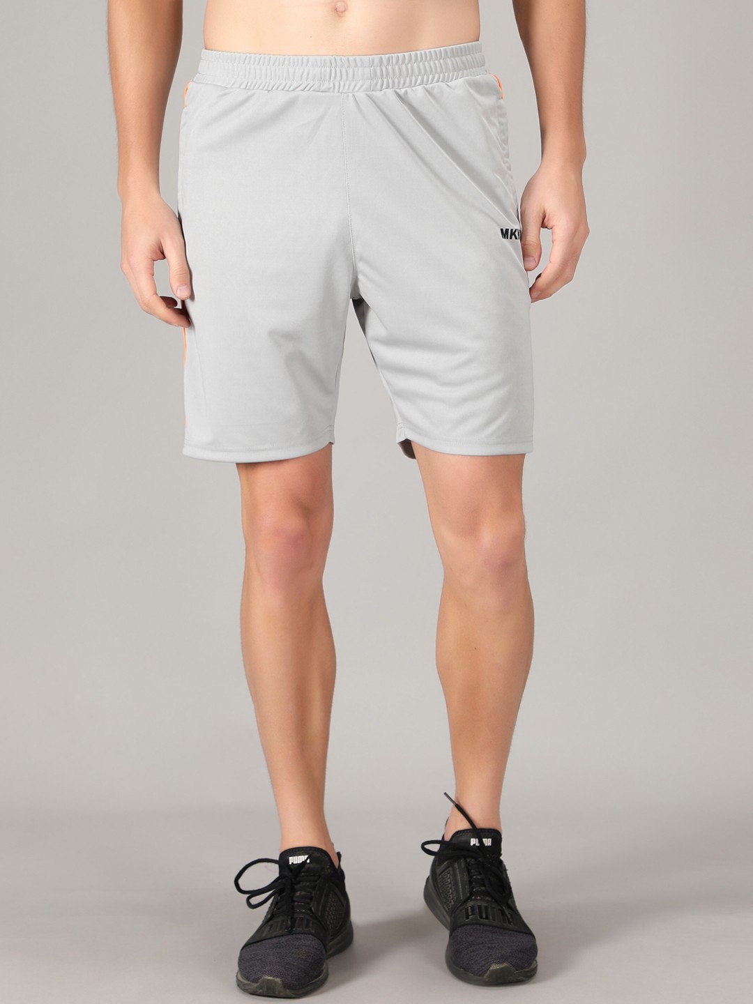 

MKKO Men Grey Training or Gym Sports Shorts