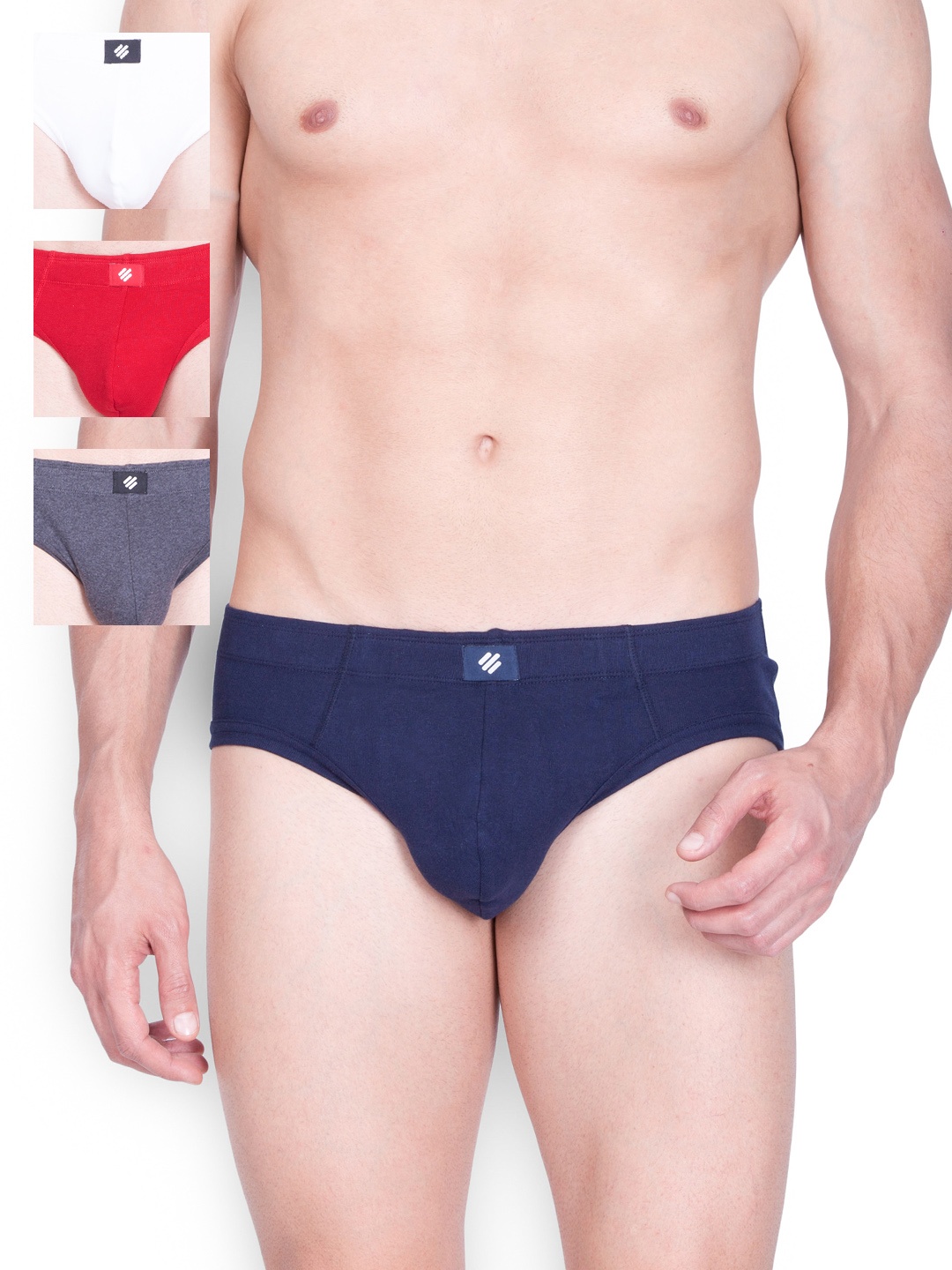 

ONN Men Pack of 4 Multicoloured Briefs 351, White