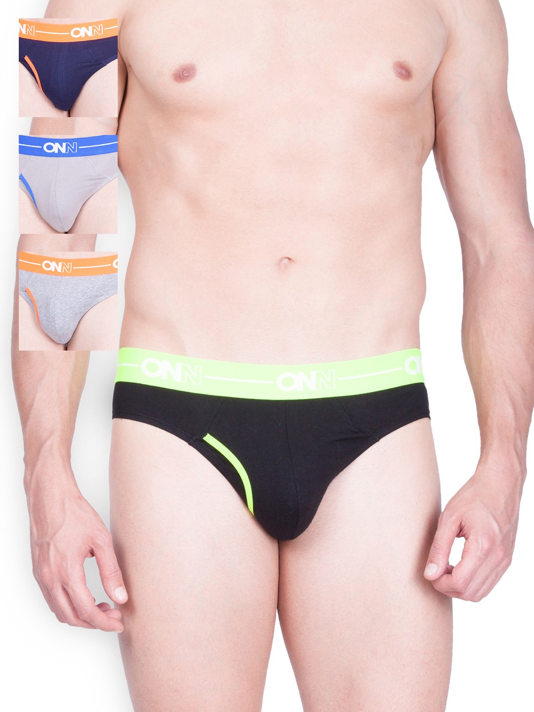 

ONN Men Pack of 4 Briefs 263, Multi
