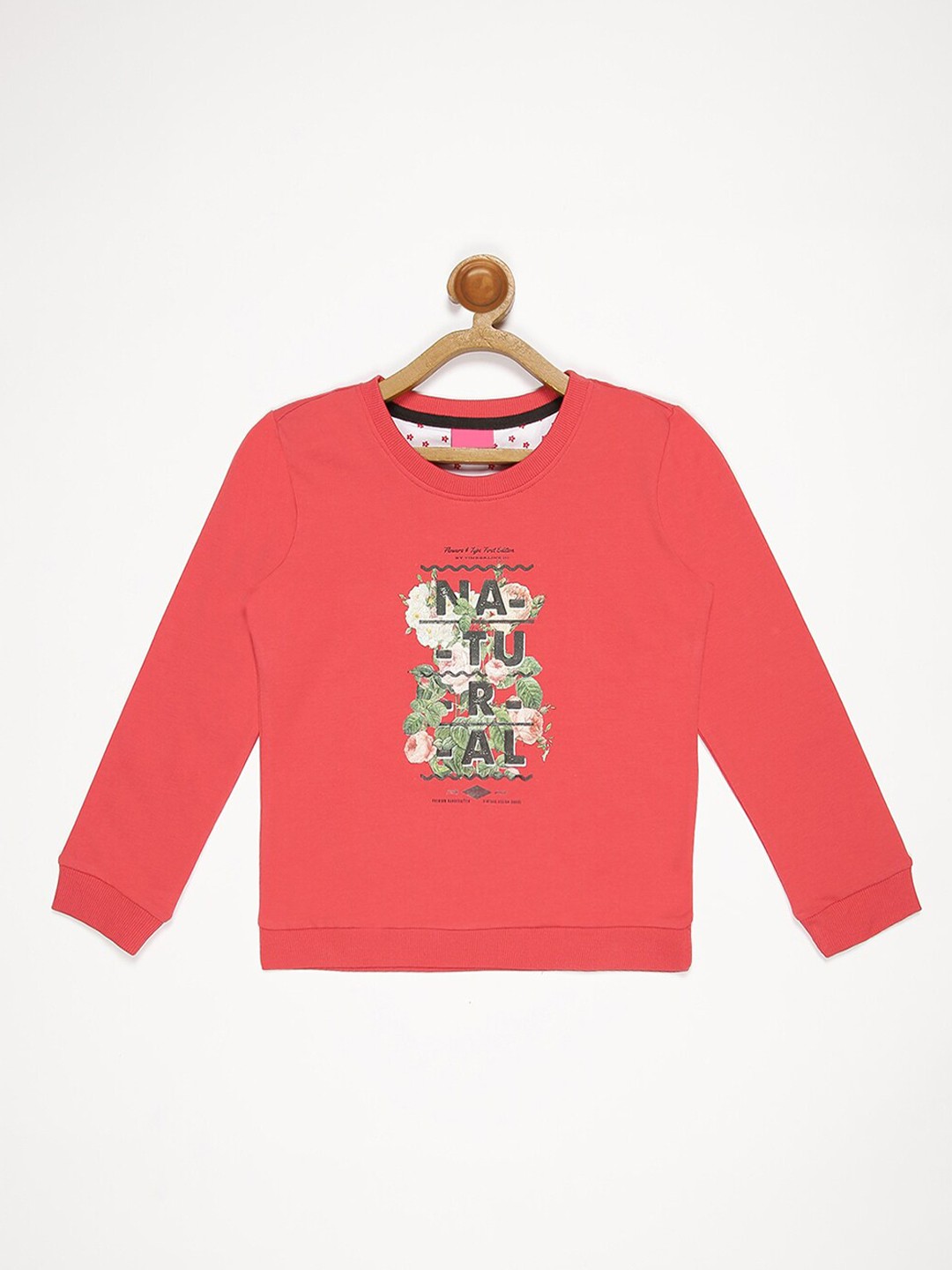 

V2 Value & Variety Girls Orange Printed Top
