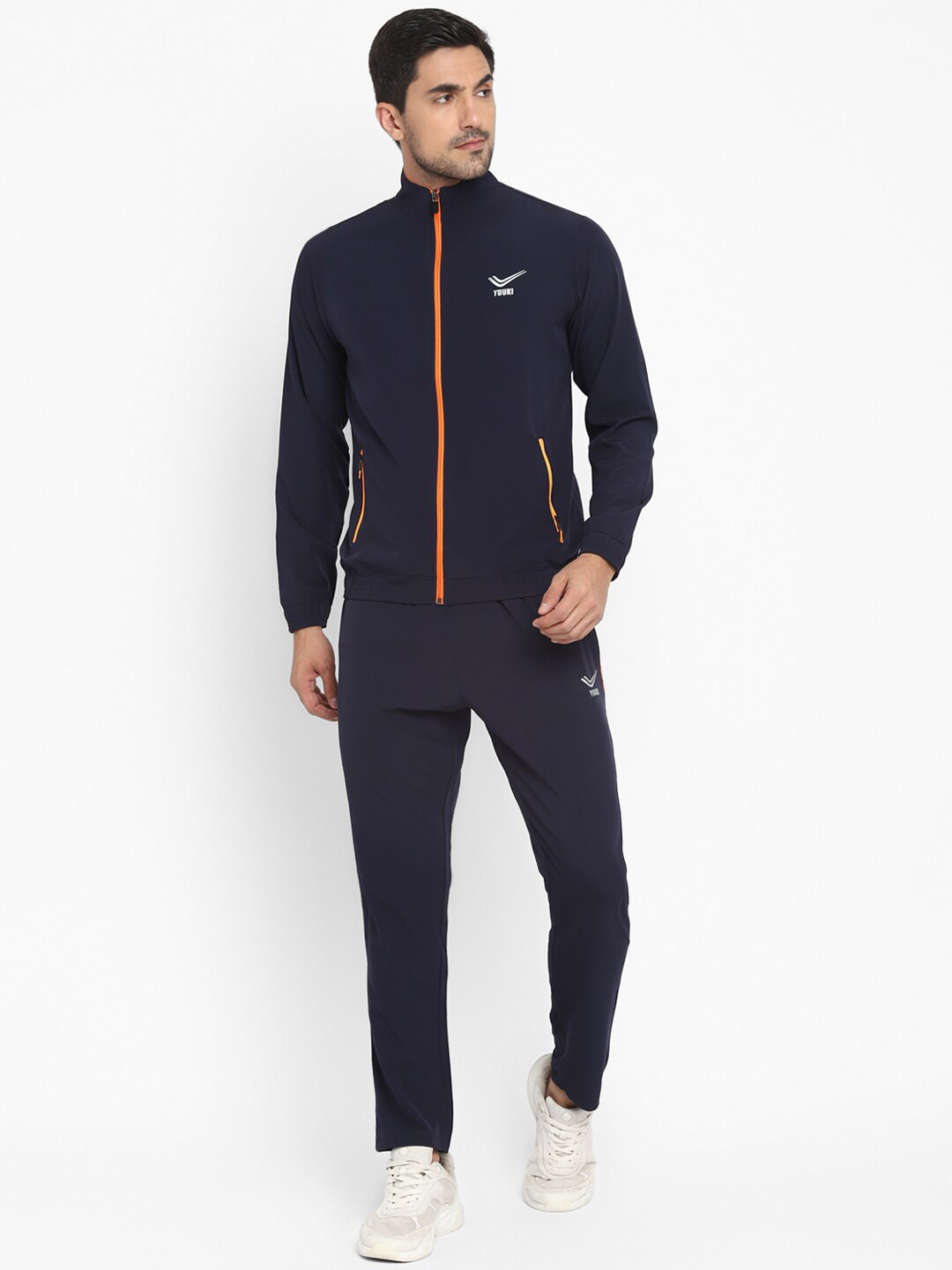 

Yuuki Men Navy Blue Solid Track Suit