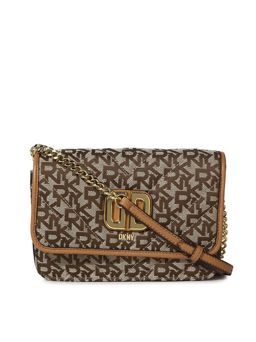 

DKNY Brown Printed Swagger Sling Bag
