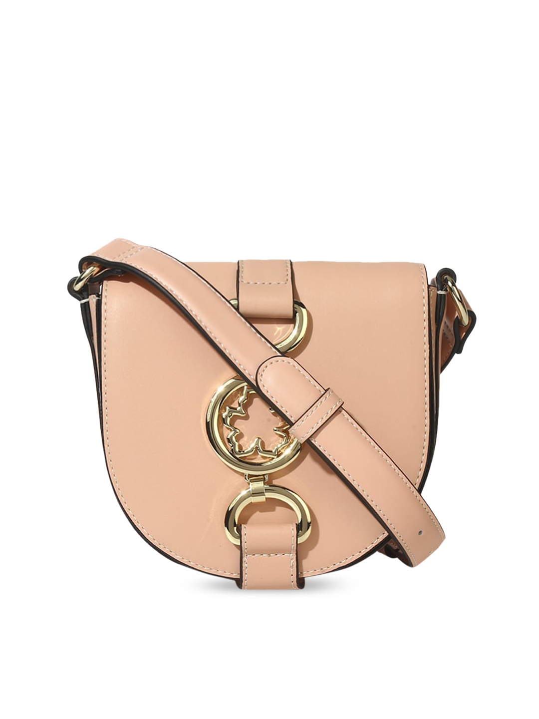 

Ted Baker Women Pink Leather Half Moon Sling Bag with