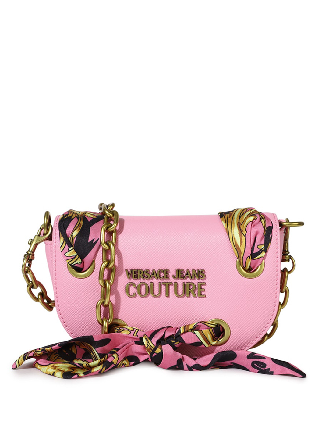 

Versace Jeans Couture Pink PU Swagger Sling Bag