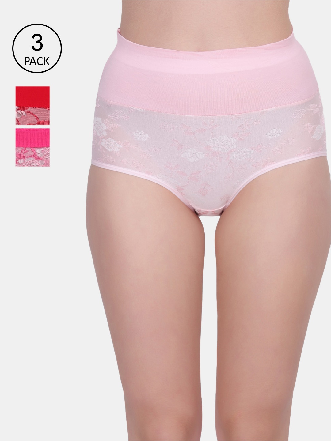 

Amour Secret Women Pack Of 3 Printed Hipster Briefs, Multi