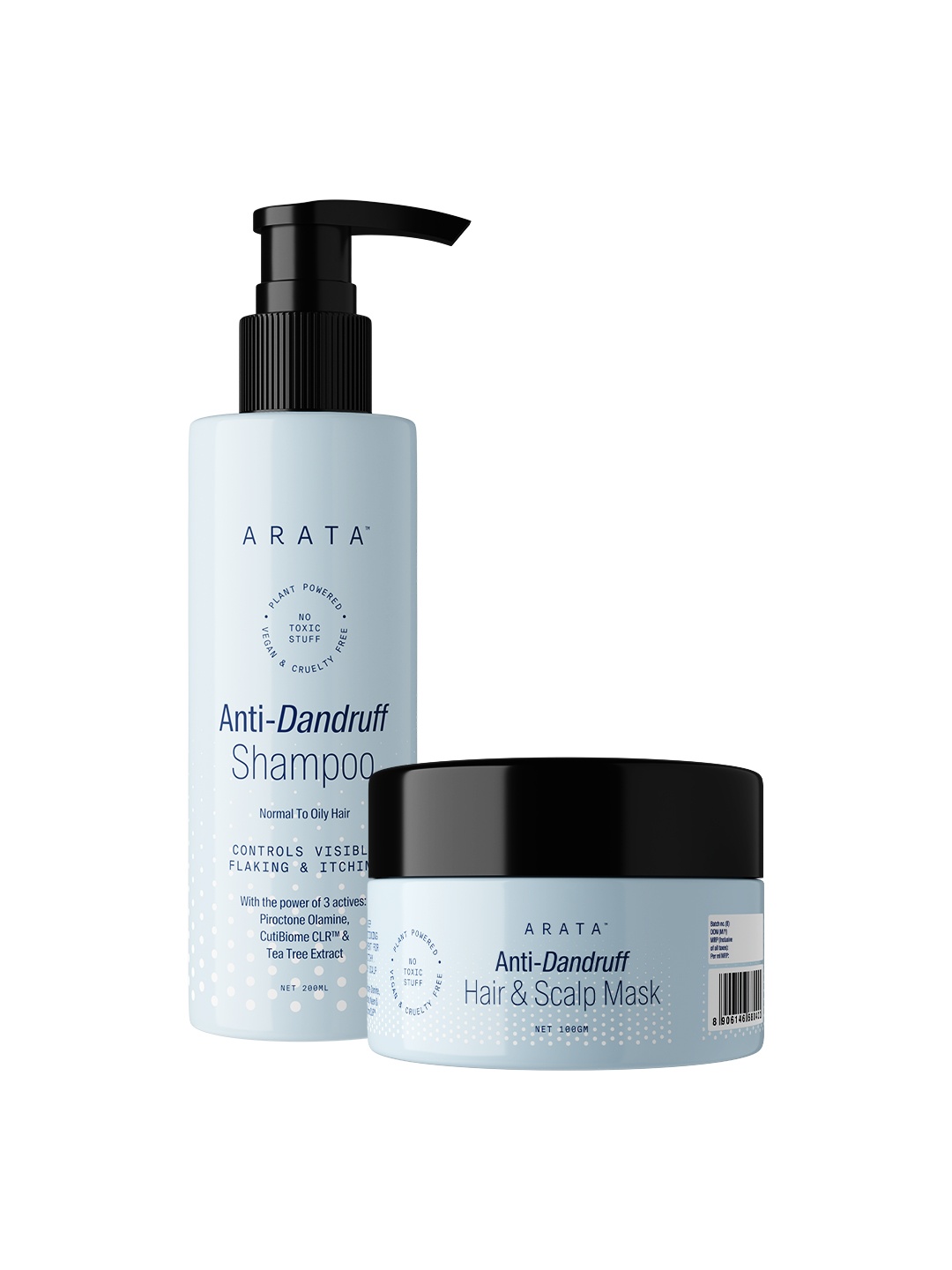 

ARATA Set Of 2 Anti-Dandruff Cleanse - Normal To Oily Hair, Transparent