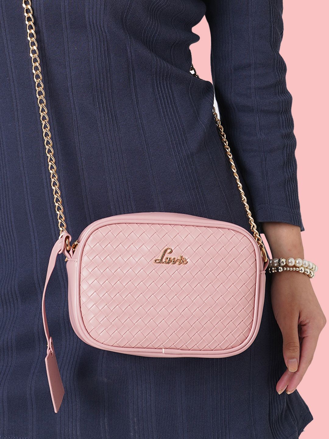 

Lavie Boxbot Women Pink Slingbag