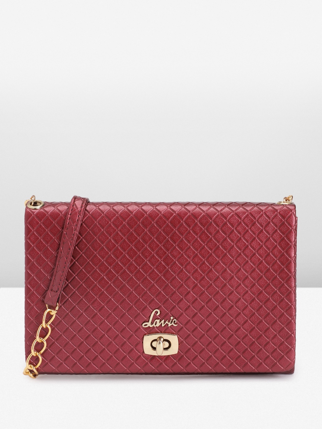 

Lavie Geometric Pattern Shoulder Bag, Maroon