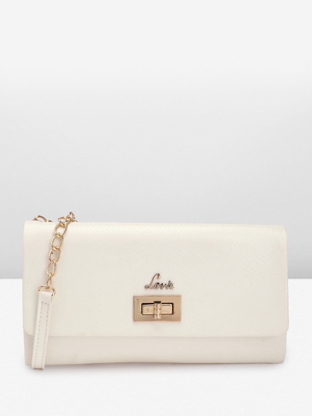 

Lavie Textured Iridescent Effect Shoulder Bag, White