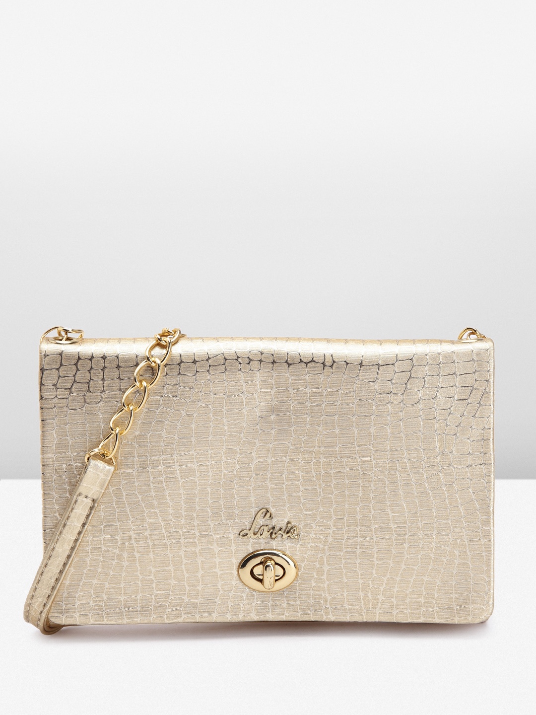 

Lavie Glittery Textured Sling Bag, Gold