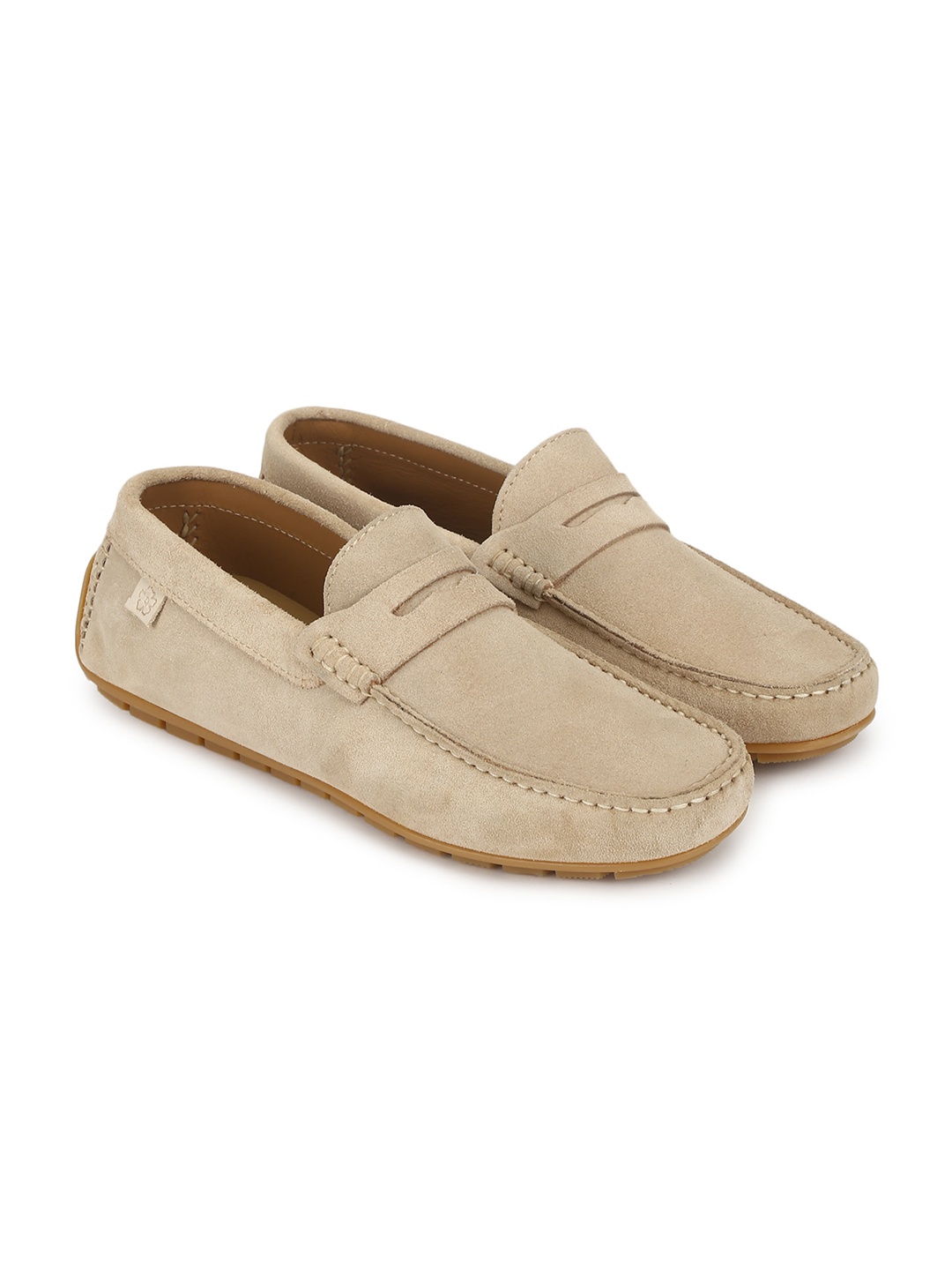 

Ted Baker Men Beige Leather Loafers