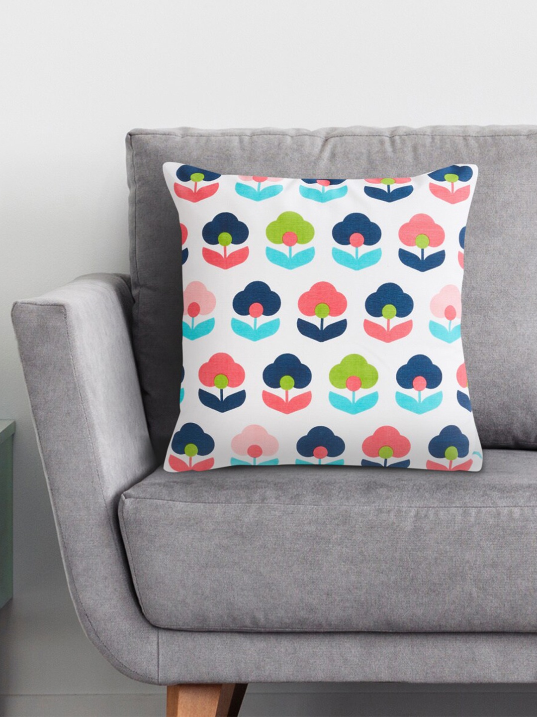 

Home Centre White & Blue Floral Square Cushion Covers