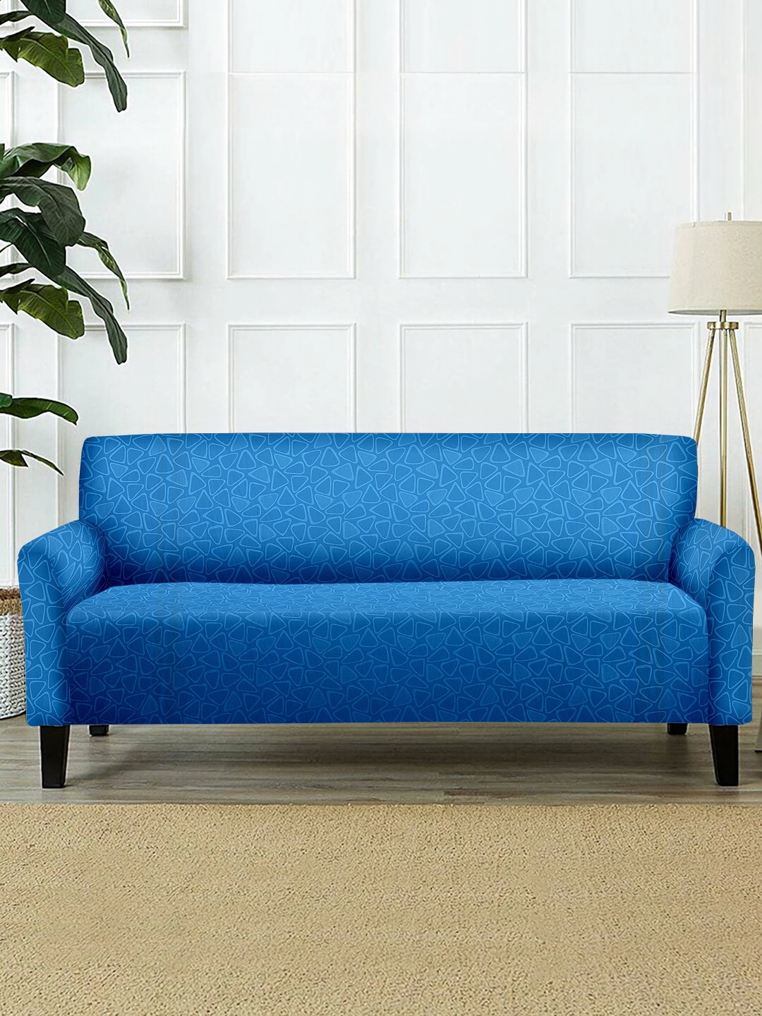 

Cortina Blue Printed 3 Seater Sofa Covers