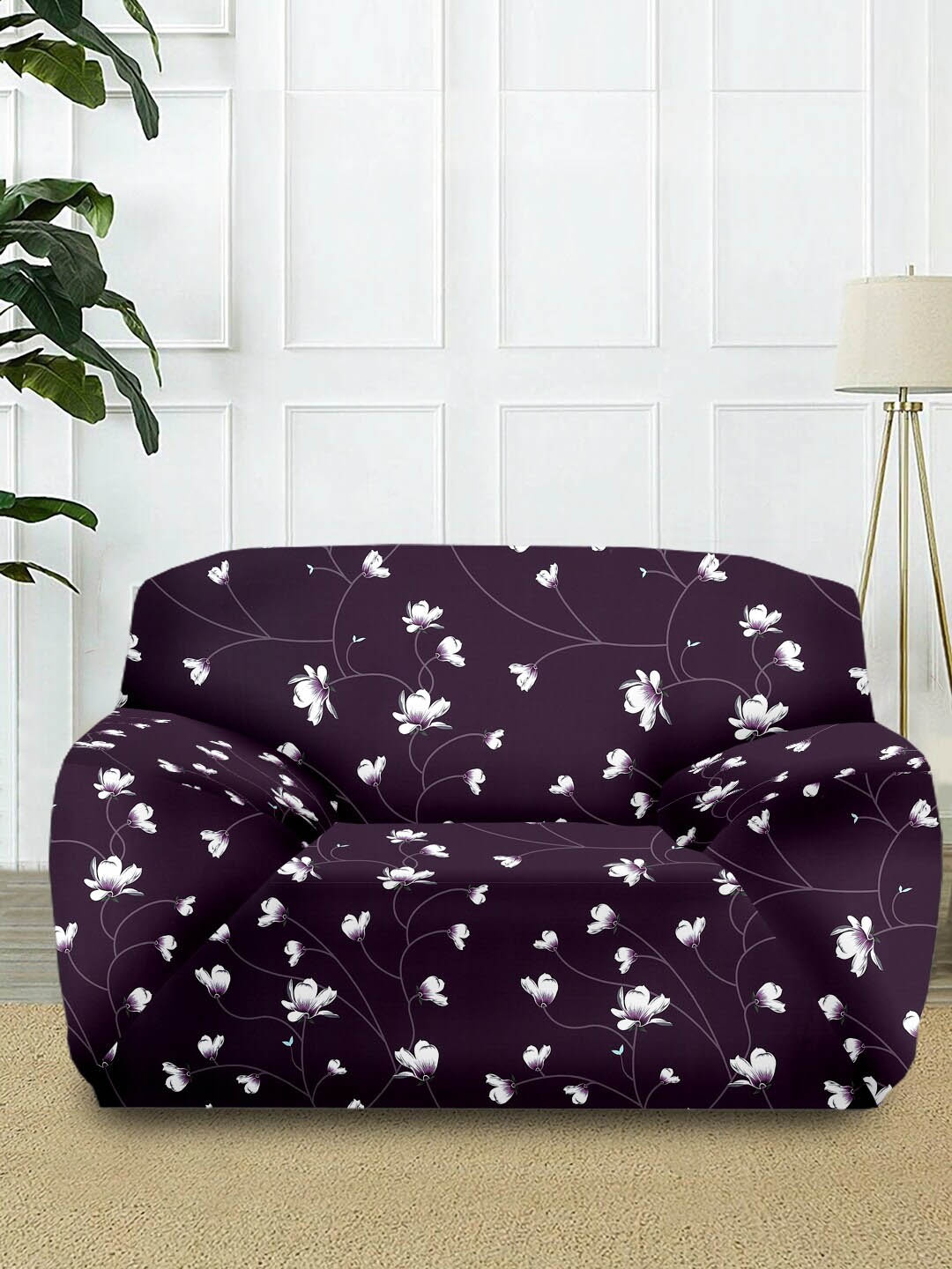 

Cortina Violet Printed Single-Seater Sofa Cover