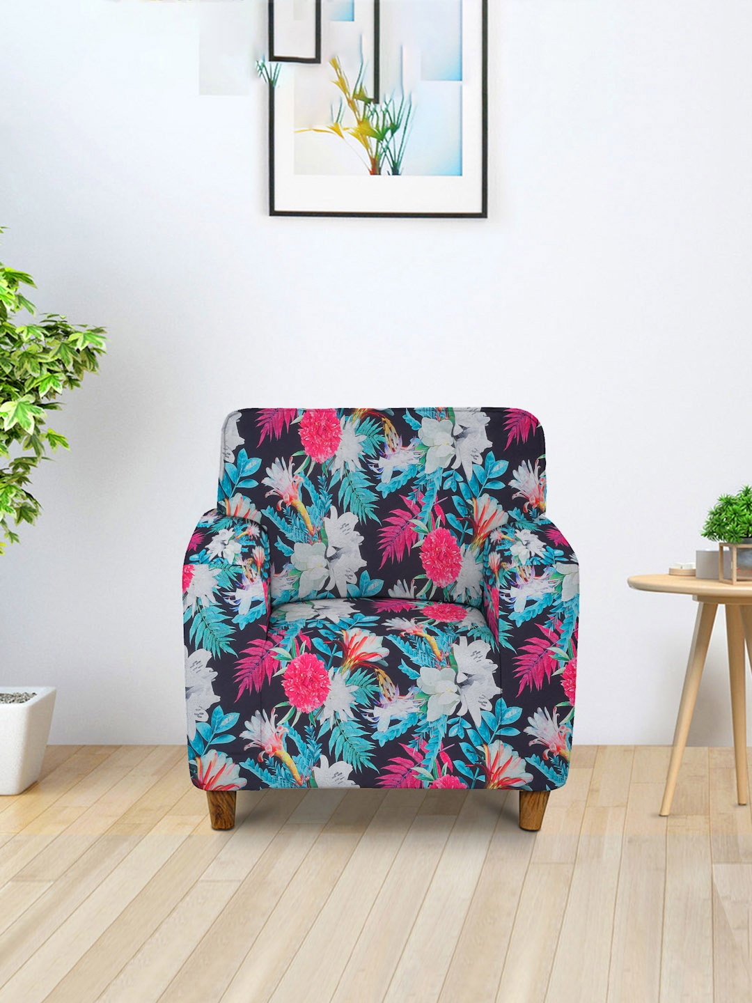 

Cortina Multi-Coloured Printed 1-Seater Sofa Cover