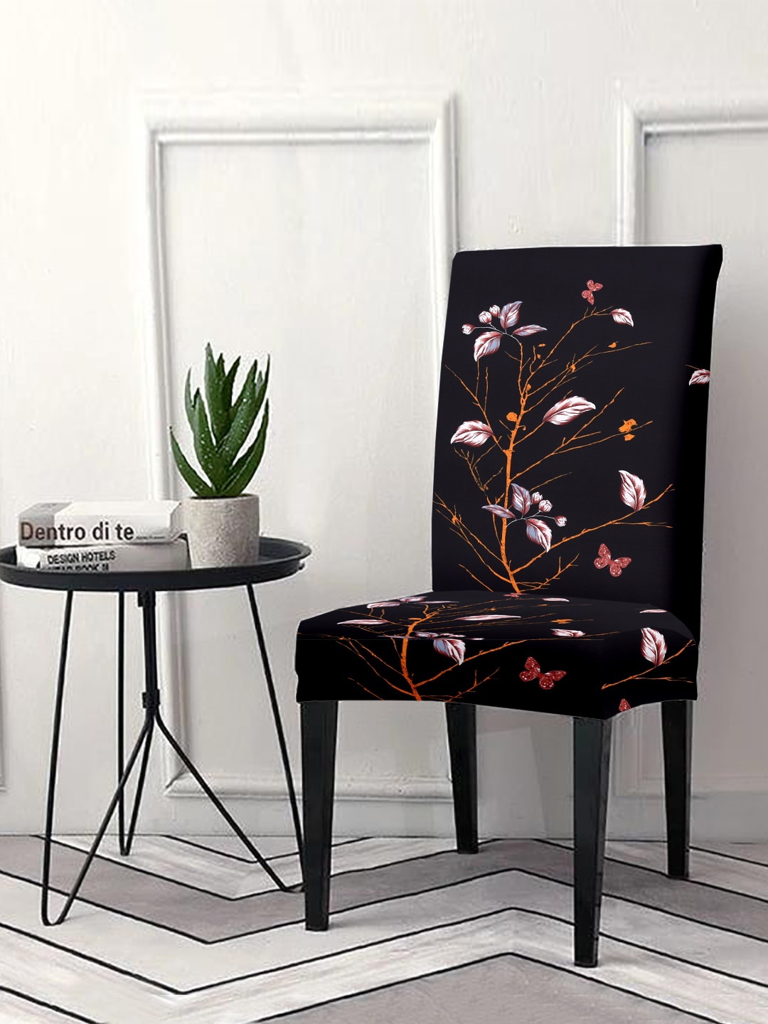 

Cortina Black Printed Chair Covers