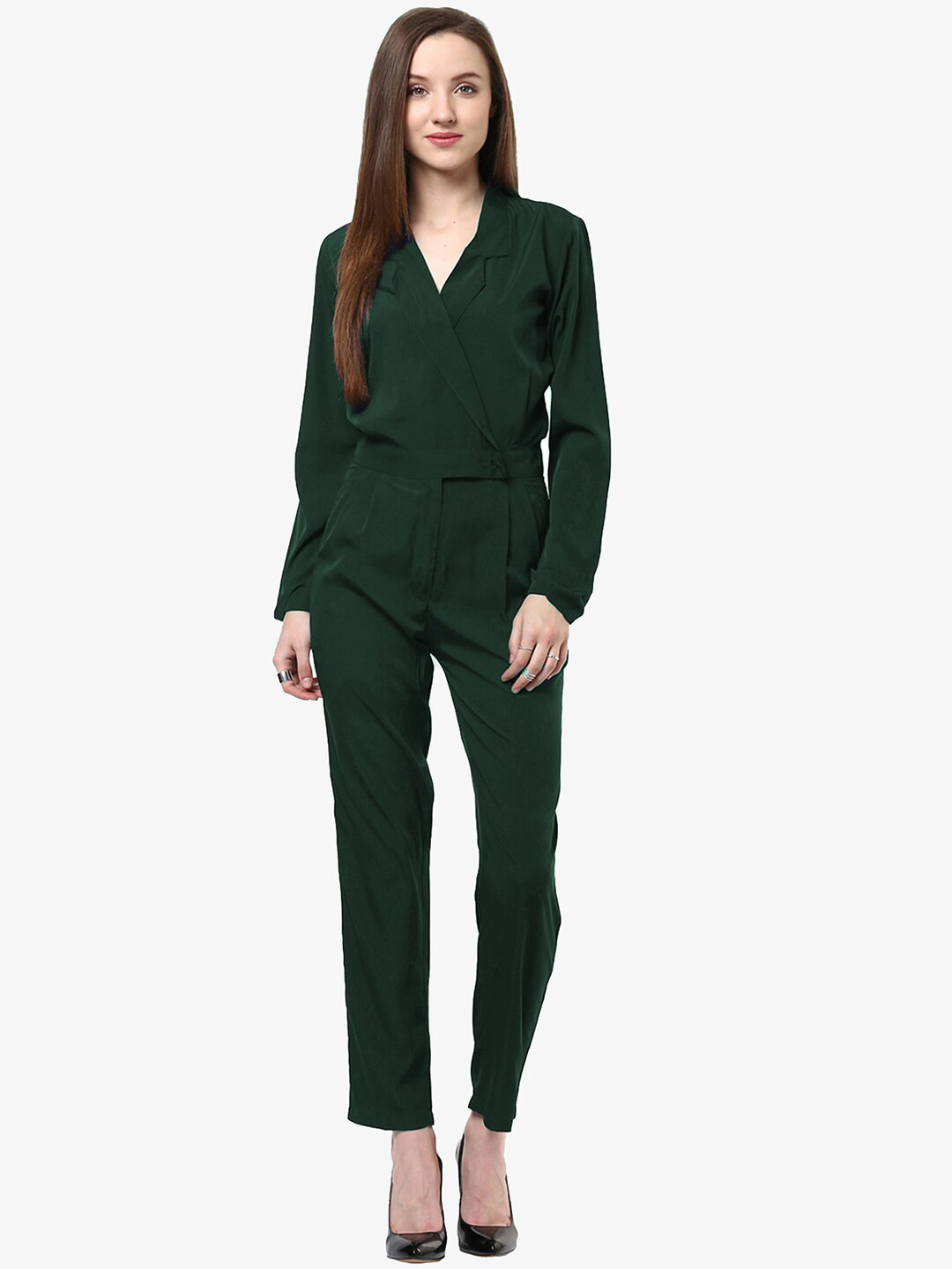 

Magnetic Designs Women Green Basic Jumpsuit