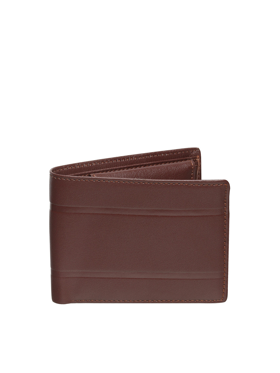 

HENEDA Men Brown PU Two Fold Wallet