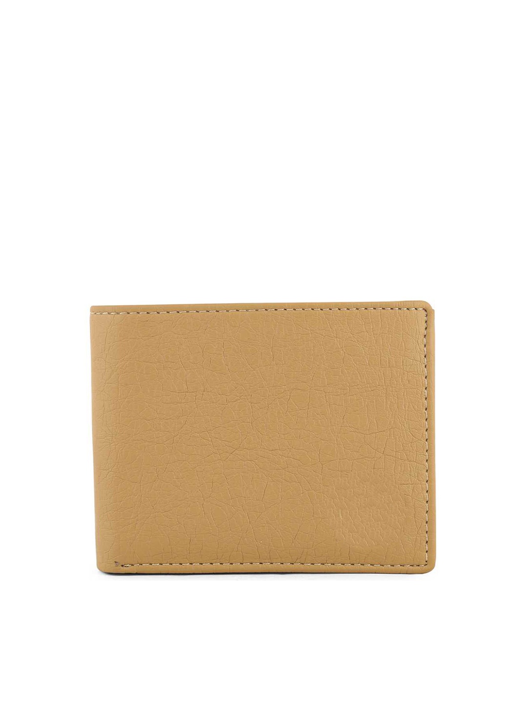 

HENEDA Men Cream-Coloured PU Two Fold Wallet
