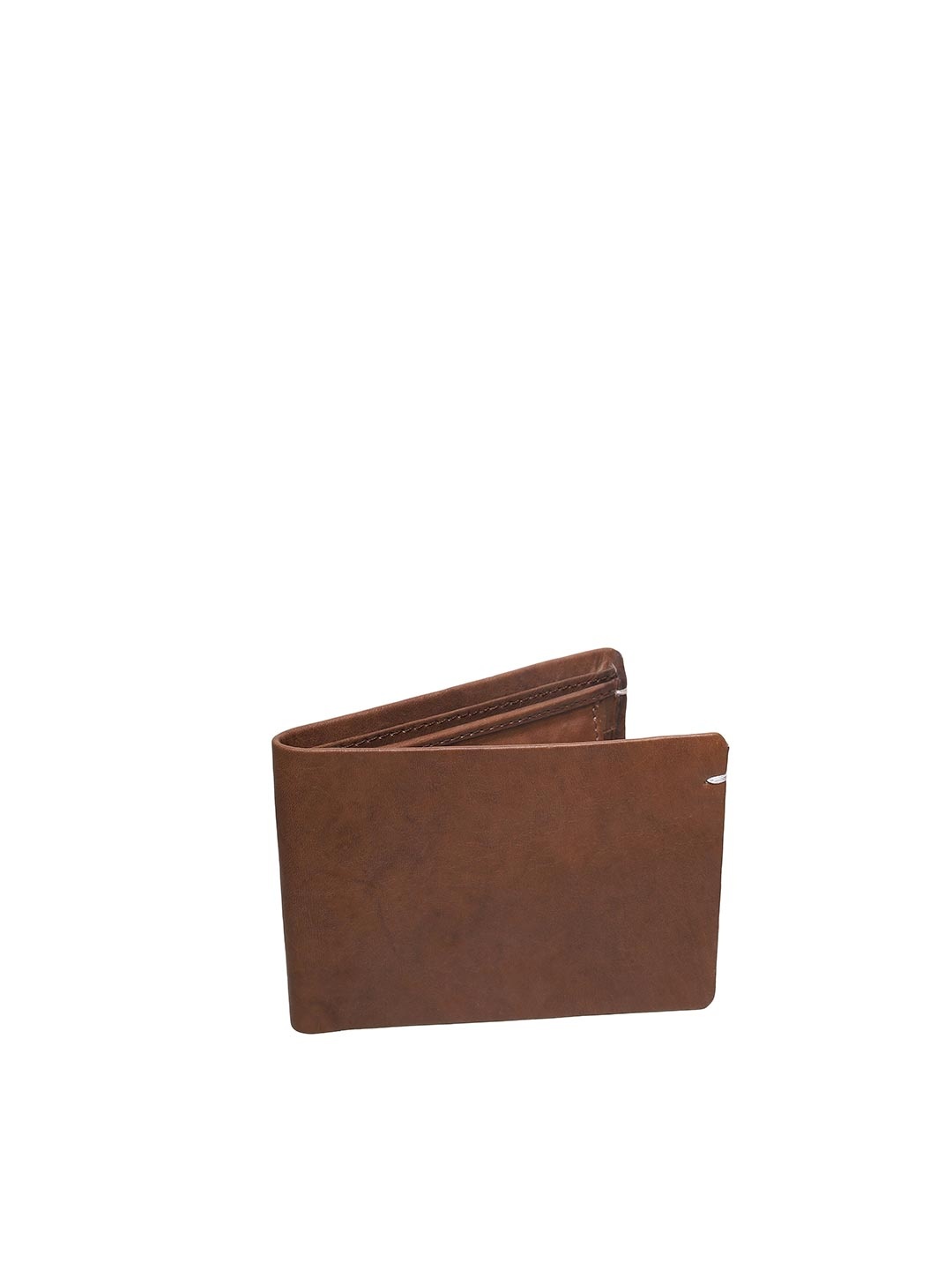 

HENEDA Men Brown Leather Two Fold Wallet