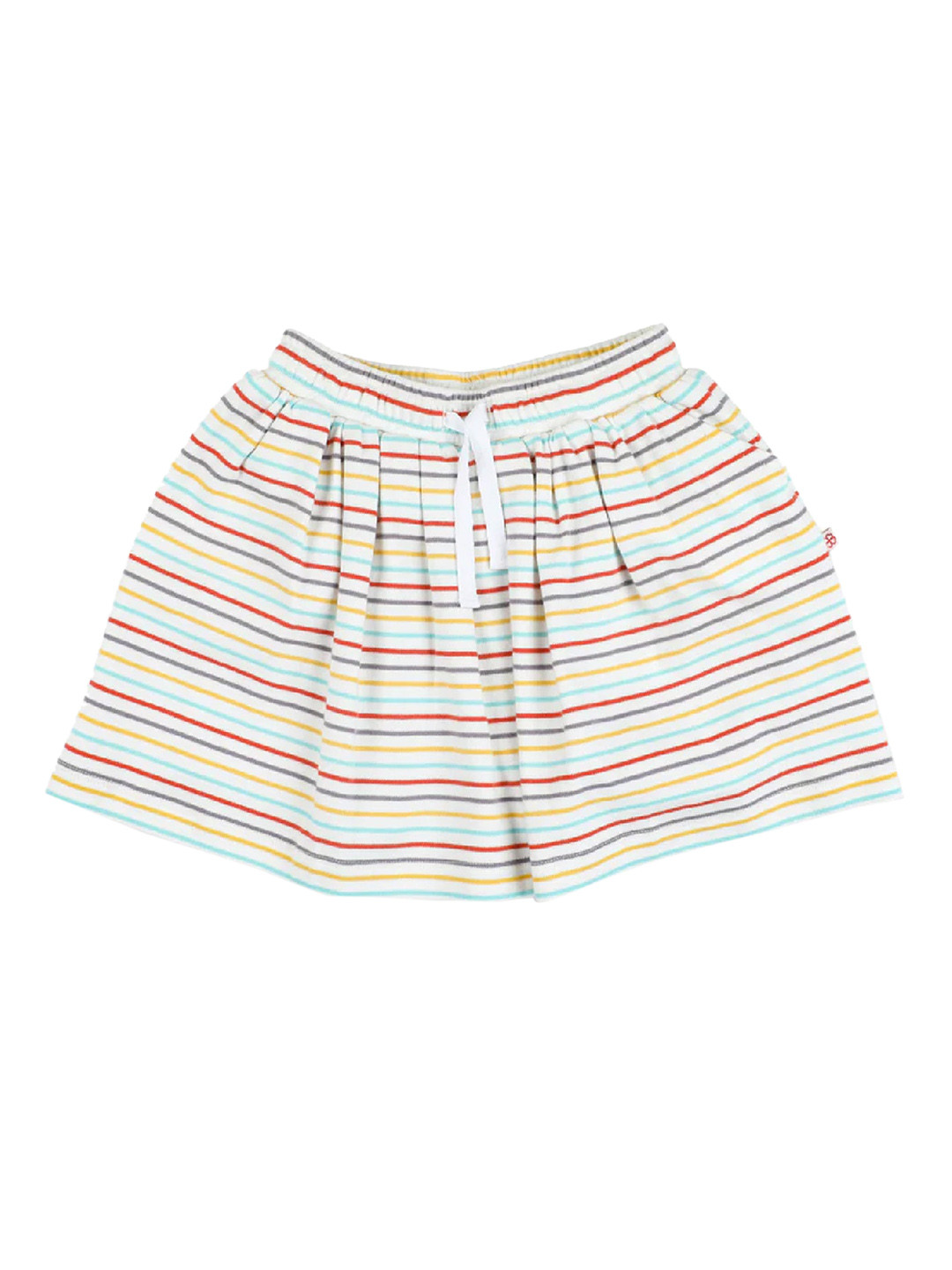 

GREENDIGO Girls Multicoloured Striped Shorts, Multi