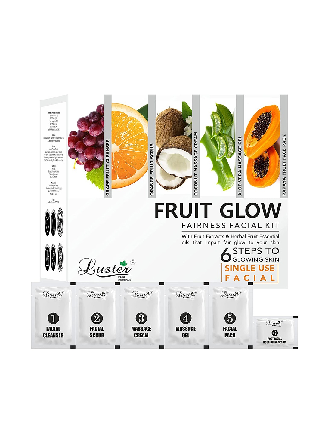 

Luster Unisex White Facial Kit