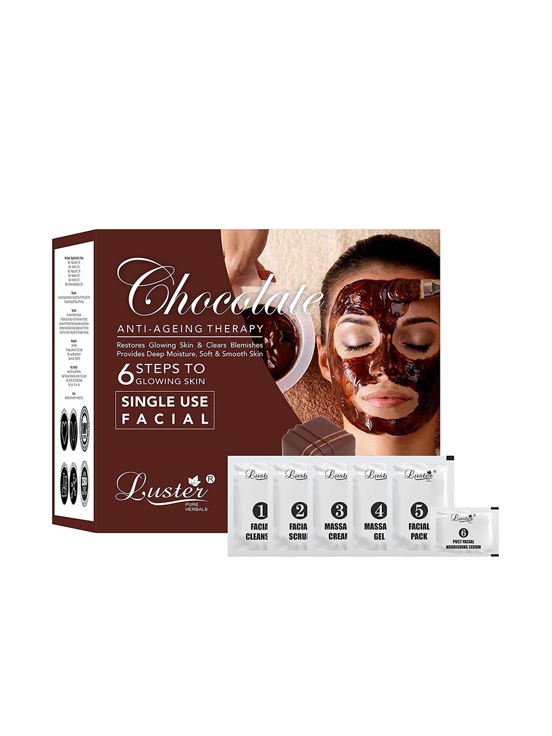 

Luster Chocolate Facial kit 40 gm, Coffee brown