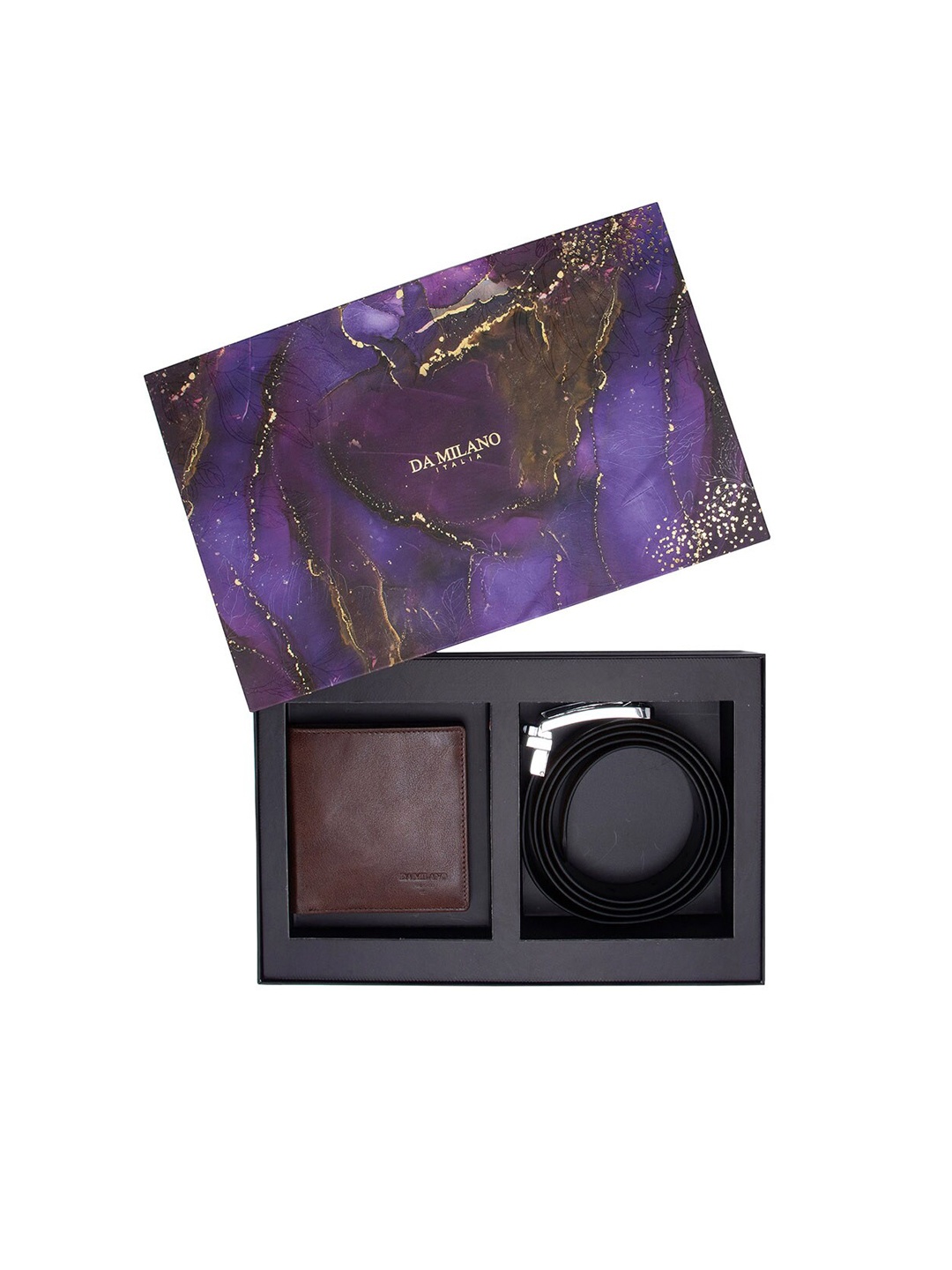 

Da Milano Men Brown Solid Accessory Gift Set