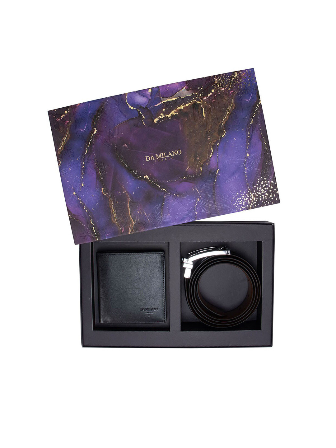 

Da Milano Men Black Wallet & Belt Accessory Gift Set