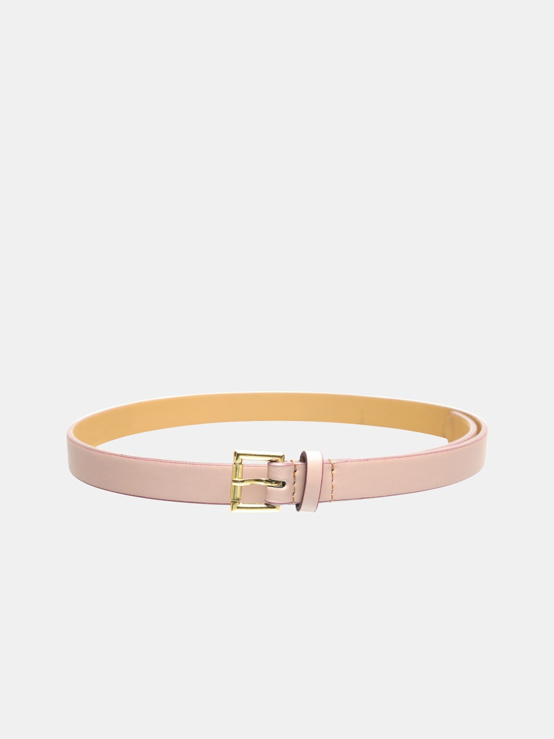 

R&B Women Peach-Coloured Slim PU Belt