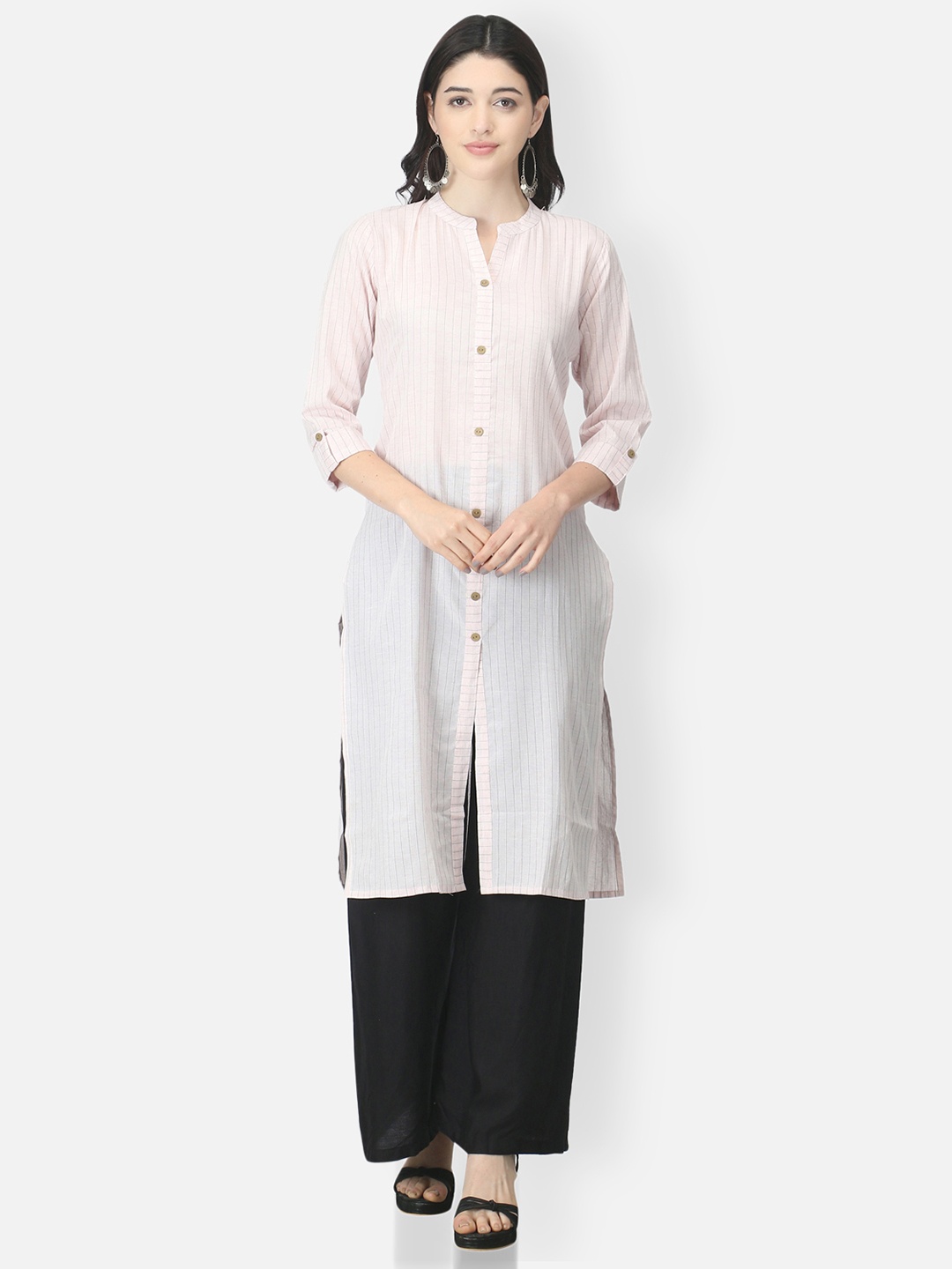 

FEMMIBELLA Women Mauve Printed Cotton Kurta