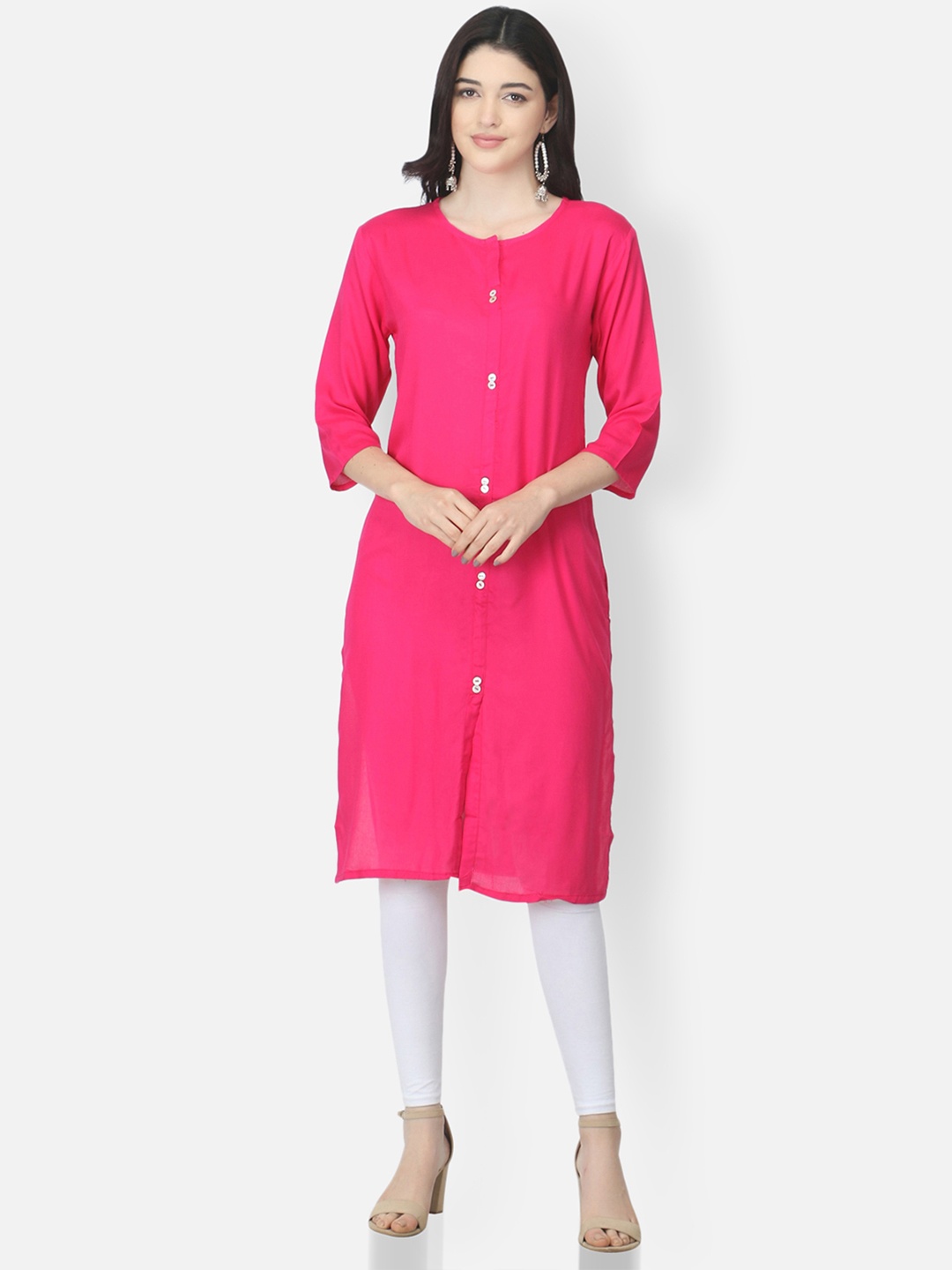 

FEMMIBELLA Women Straight Cut Kurta, Purple