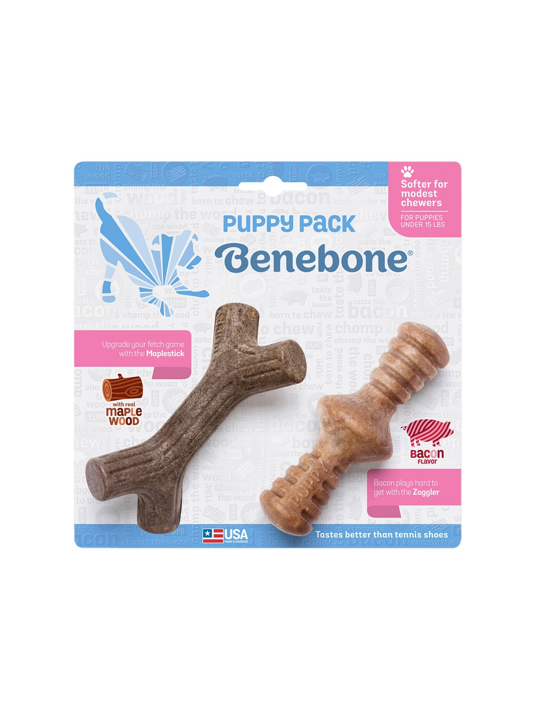 

Pawsindia Pack Of Brown Maplestick & Zaggler Dog Chew Toys
