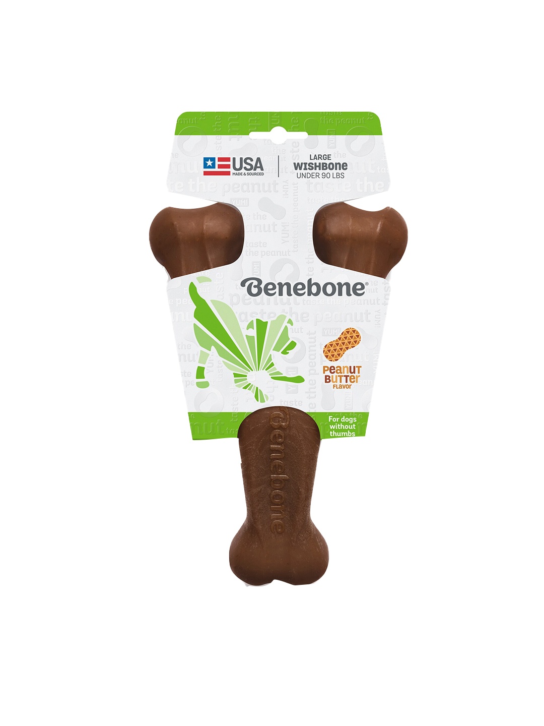 

Pawsindia Brown Benebone Wishbone Dog Chew Toy