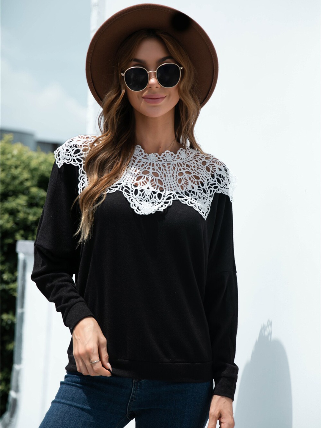 

BoStreet Black Print Top