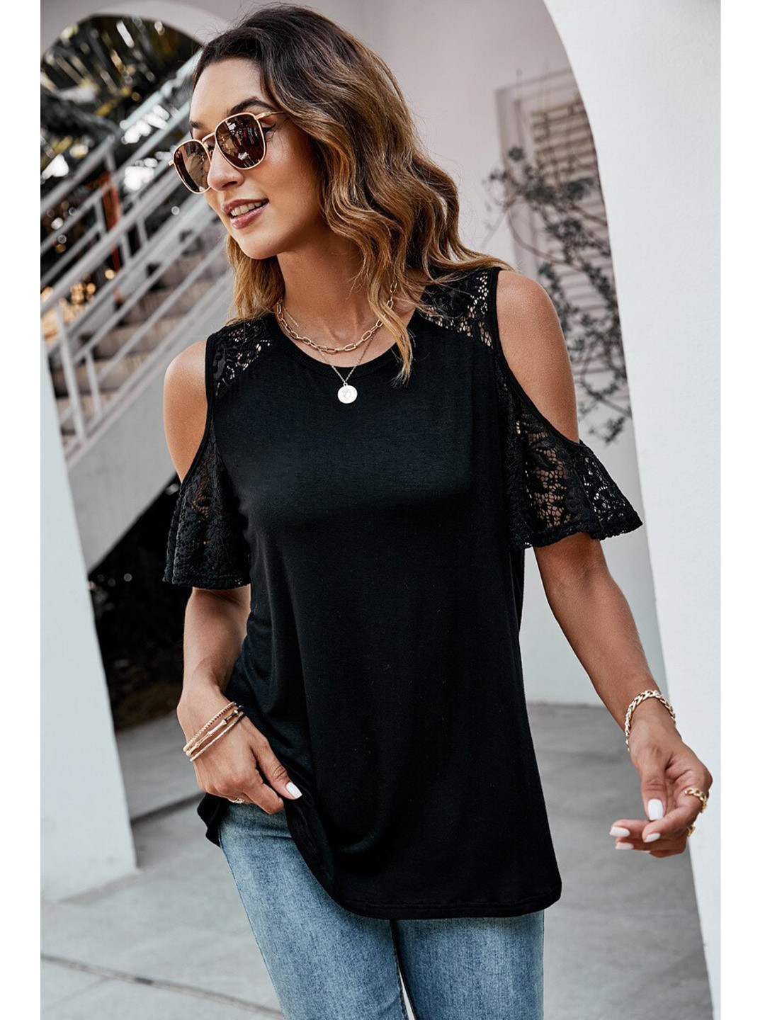 

BoStreet Black Solid Top